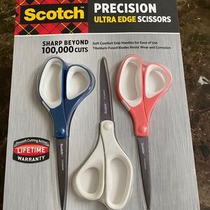 Scotch Precision Ultra Edge Scissors 3 Pack